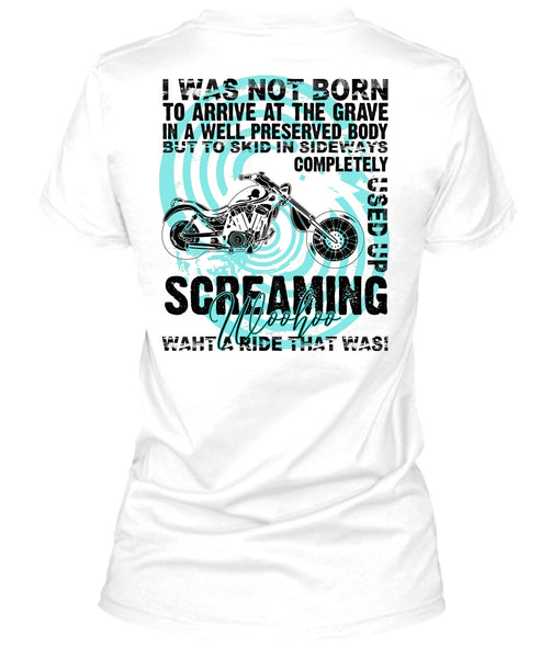 I Was Not Born To Arrive T Shirt, I Love Biking T Shirt
