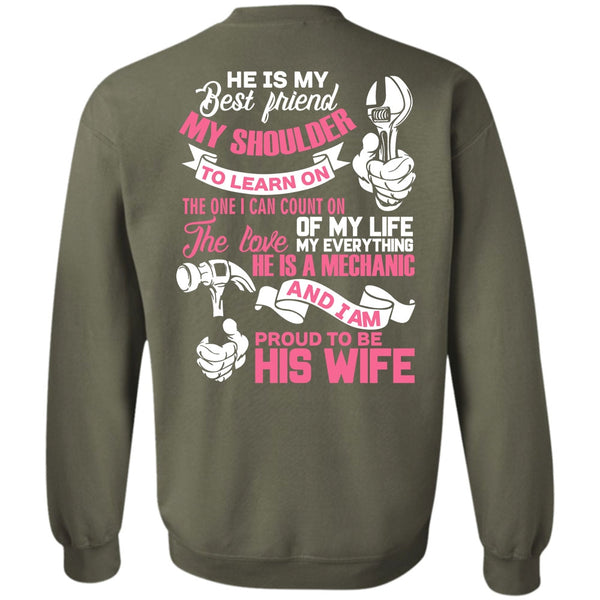 He Is My Best Friend T Shirt, I Love Wife Sweatshirt