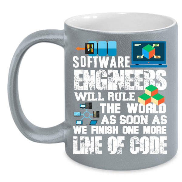 Software Engineer Coffee Mug, We Finish One More Line Of Code Coffee Cup