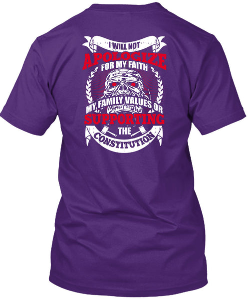 I Will Not Apologize For My Faith T Shirt, I Love My Life T Shirt