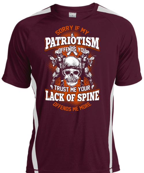 My Patriotism Offends You T Shirt, Lack Of Spine T Shirt, Cool Shirt