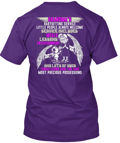 Grandma's Babysitting Service T Shirt, I Love Nana T Shirt