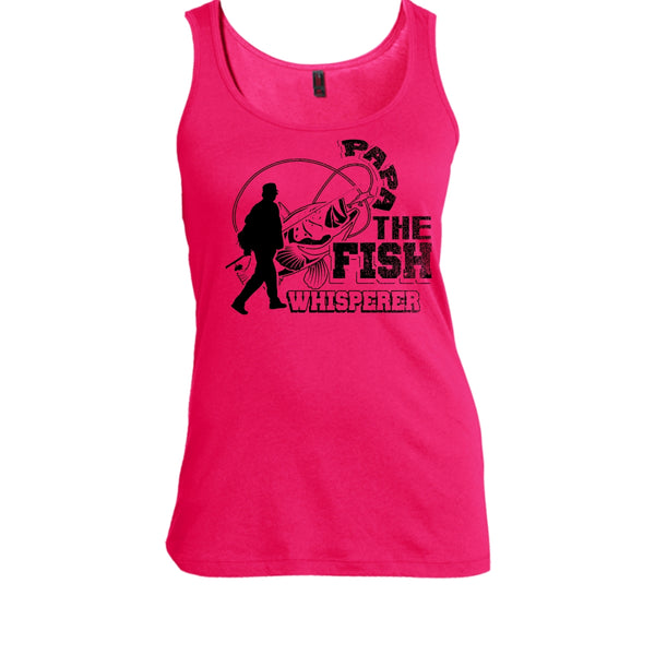 Papa The Fish Whisperer T Shirt, Fishing Papa Tank Top
