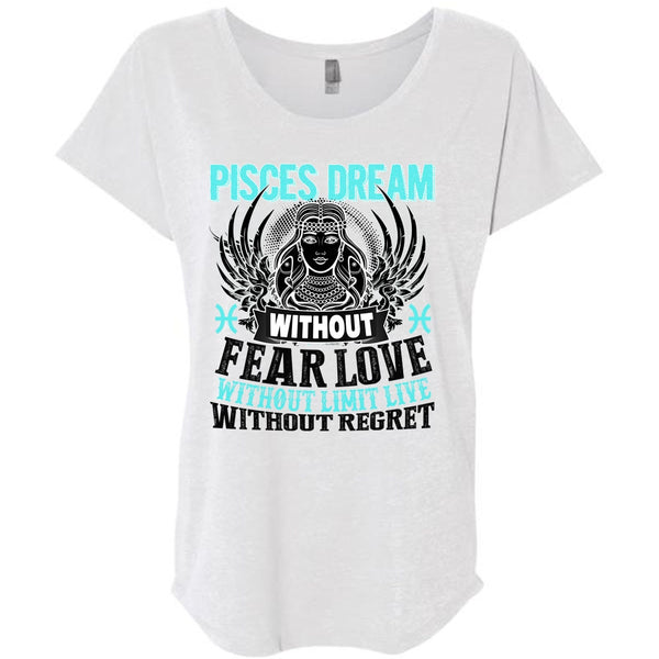 Pisces Dream Without Fear Love T Shirt, I Love Pisces T Shirt, Awesome T-Shirts