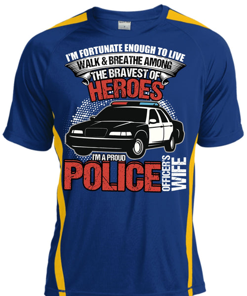 I'm A Proud Police Officer's Wife T Shirt, Being A Police T Shirt, Cool Shirt