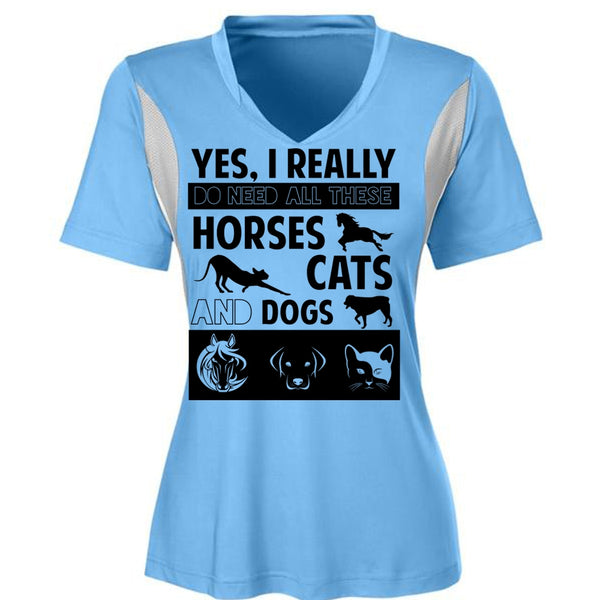 I Really Do Need All These Horses Cats And Dogs T Shirt, My Favorite T Shirt