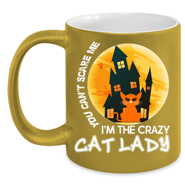 I'm The Crazy Cat Lady Coffee Mug, Cool Halloween Coffee Cup
