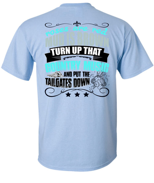 Country Music And Put The Tailgates Down T Shirt, I Love Music T Shirt