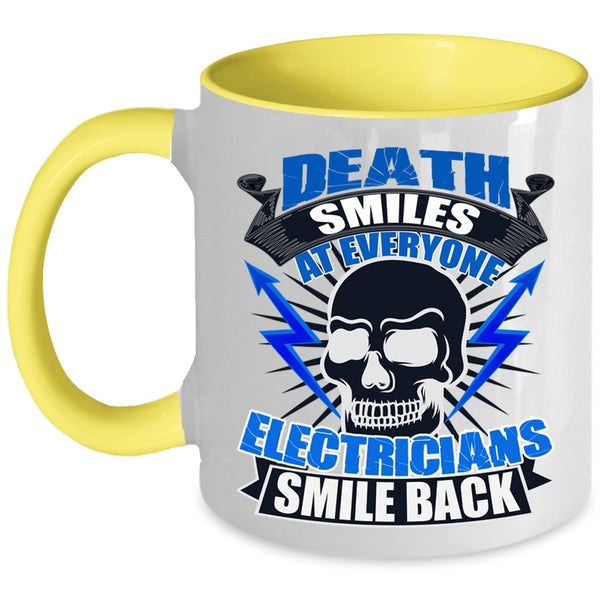 Awesome Electricians Coffee Mug, Electricians Smile Back Accent Mug