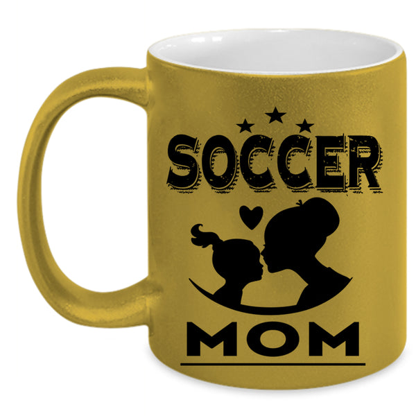 Cool Gift For Mom Coffee Mug, Soccer Mom Accent Mug