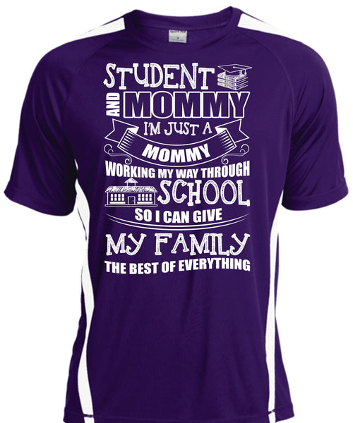 Student And Mommy T Shirt, I'm Just A Mommy T Shirt, Cool Shirt