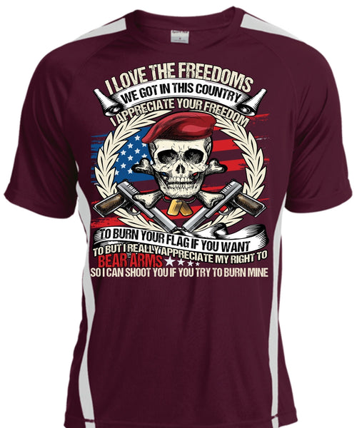 I Love The Freedoms T Shirt, Being A Veteran T Shirt, Cool Shirt
