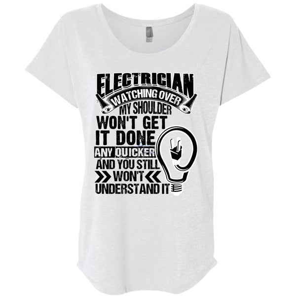 Electrician Watching Over T Shirt, I Love Electrician T Shirt, Awesome T-Shirts
