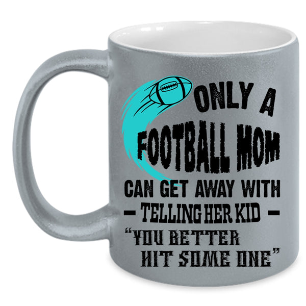 Awesome Football Mom Coffee Mug, Football Mom Accent Mug