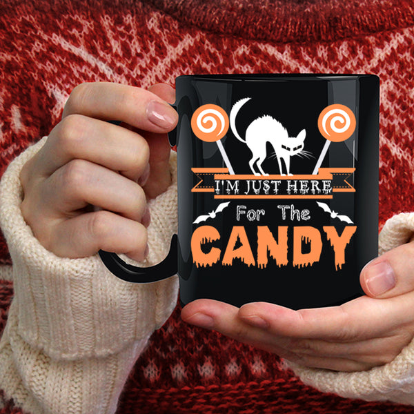I'm Just Here For The Candy Coffee Mug, Cute Cats Coffee Cup