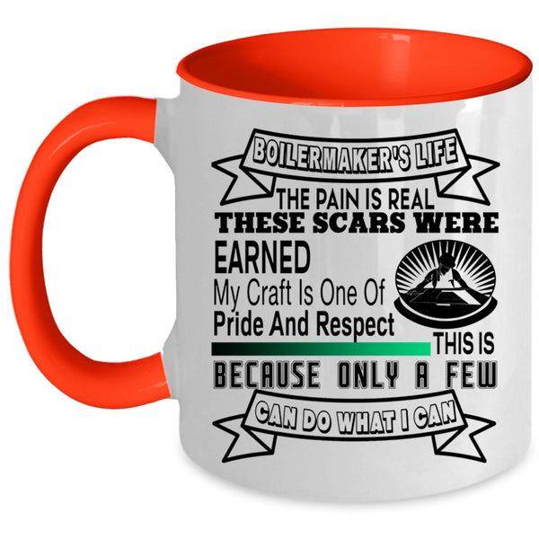 Funny Gift For Boilermakers Coffee Mug, Boilermaker's Life Accent Mug
