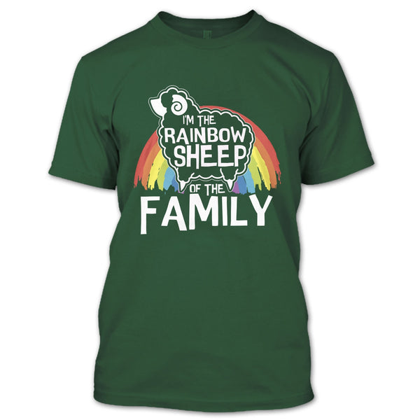 I'm The Rainbow Sheep Of Family T Shirt, Coolest Rainbow Sheep T Shirt