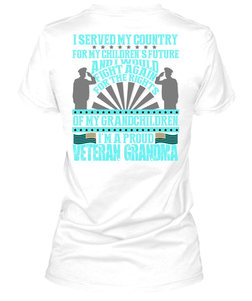 I'm A Proud Veteran Grandma T Shirt, I Love Veteran T Shirt