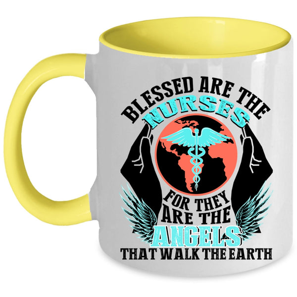 They Are The Angels Coffee Mug, Blessed Are The Nurses Accent Mug