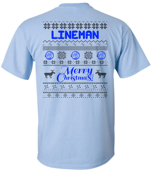 Lineman Merry Christmas T Shirt, I Love Lineman T Shirt