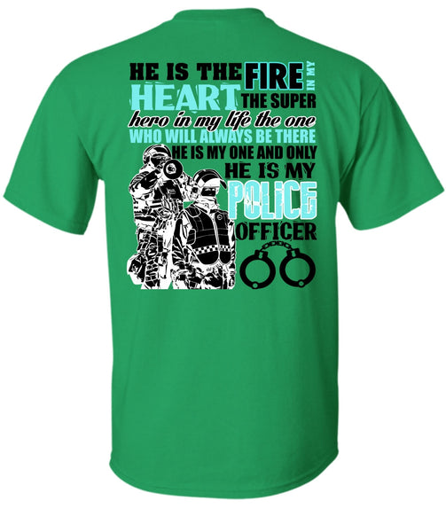 He Is My Police Officer T Shirt, I Love Police T Shirt