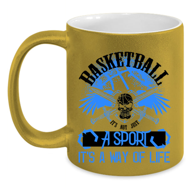 It's Not Just A Sport Coffee Mug, Basketball Accent Mug