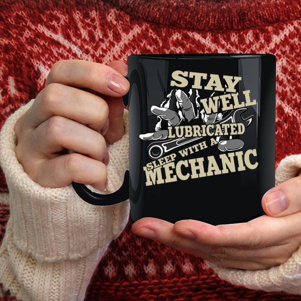 Sleep With A Mechanic Coffee Mug, Cool Mechanic's Wife Coffee Cup