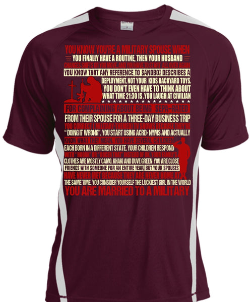 You Are Married To A Military T Shirt, Being A Veteran T Shirt, Cool Shirt