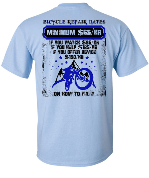 Bicycle Repair Rates T Shirt, I Love Mechanic T Shirt
