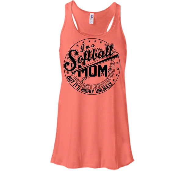 I'm A Softball Mom T Shirt, Sporty Mom Tank Top