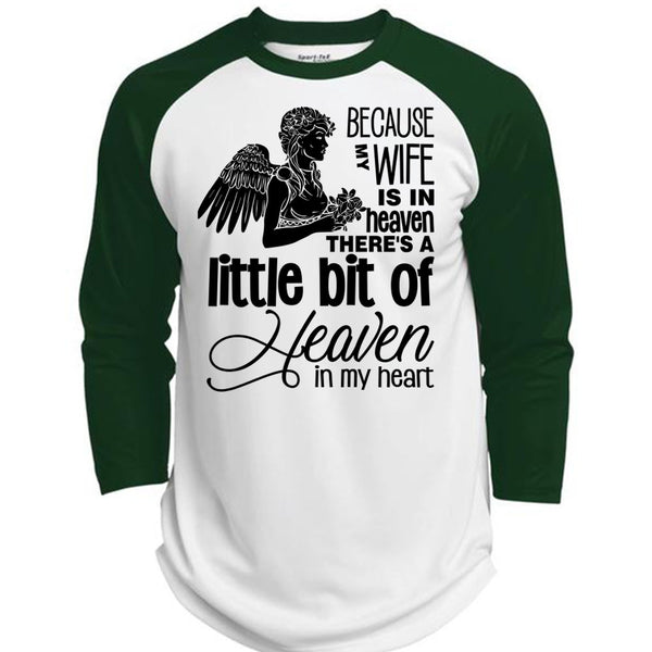 My Wife Is In Heaven T Shirt, My Heart T Shirt, Awesome T-Shirts  (Polyester Game Baseball Jersey)