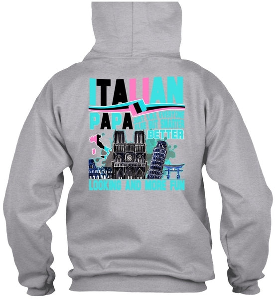 Italian Papa T Shirt, I Love Dad T Shirt