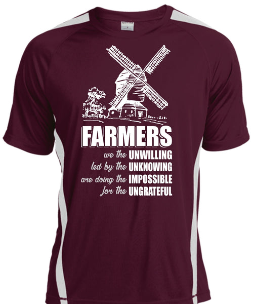 Farmers We The Unwilling T Shirt, Being A Farmer T Shirt, Cool Shirt