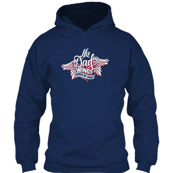 My Dad Wing's Cover My Heart T Shirt, Dad's Wing T Shirt