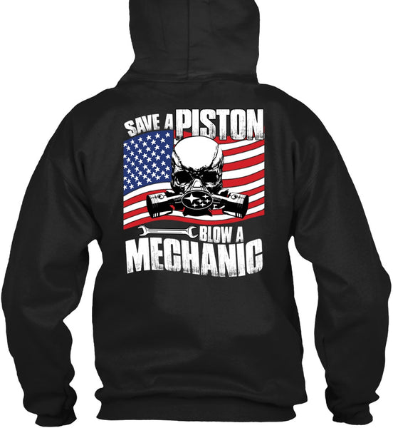 Save A Piston Blow A Mechanic T Shirt, I Love Mechanic T Shirt