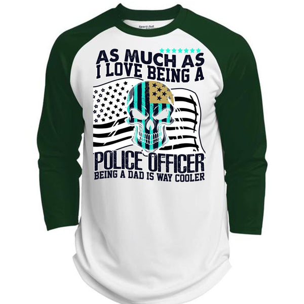I Love Being A Police Officer T Shirt, I Love Police T Shirt, Awesome T-Shirts  (Polyester Game Baseball Jersey)