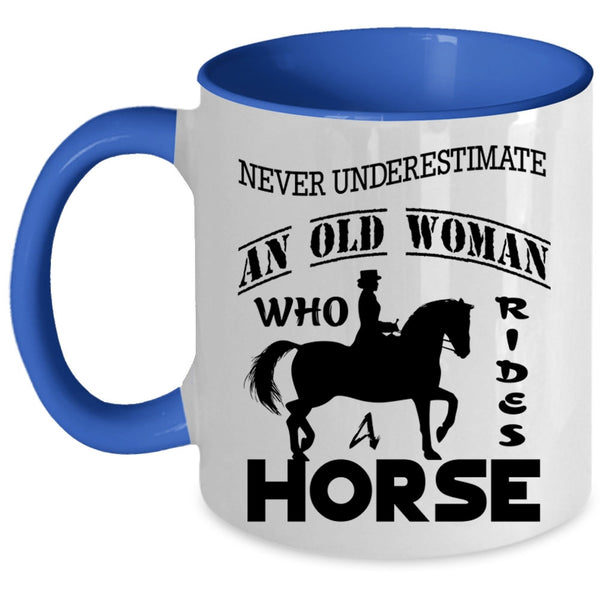 Awesome Grandmas Coffee Mug, An Old Woman Rides A Horse Accent Mug