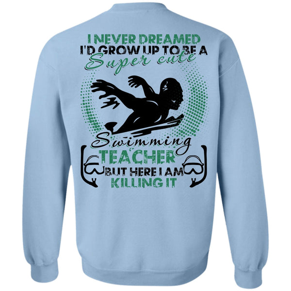 I Love Swimming T Shirt, Cute Swimming Teacher Sweatshirt