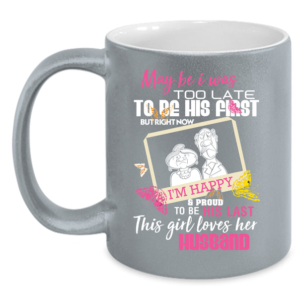 This Girl Loves Her Husband Coffee Mug, Cute Gift For Wedding Coffee Cup