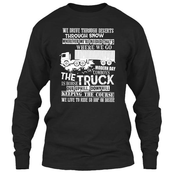The Truck Is Horse T Shirt, Coolest Trucker T Shirt