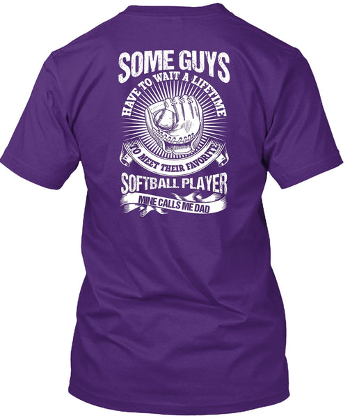Favorite Softball Player T Shirt, Mine Calls Me Dad T Shirt