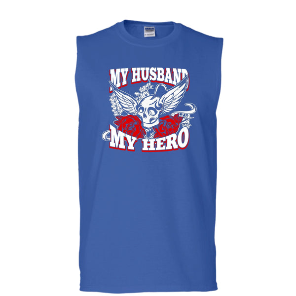 My Husband T Shirt, Gift For Husband T Shirt, Cool T Shirt (Men's Cotton Sleeveless)