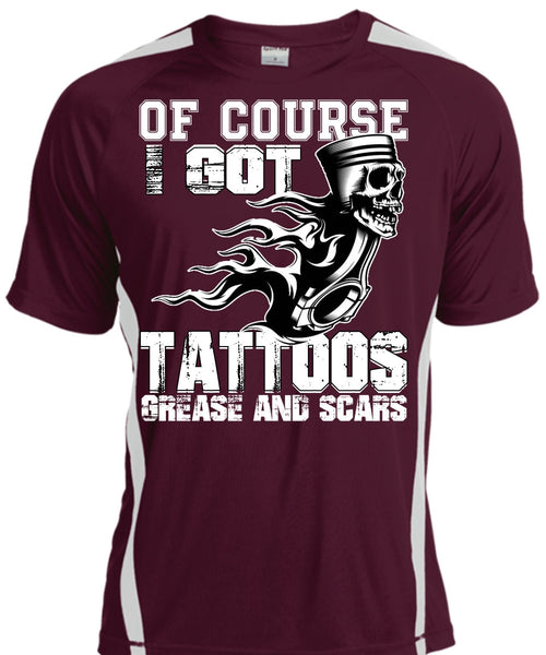 I Got Tattoos Grease T Shirt, I Love Mechanic T Shirt, Cool Shirt