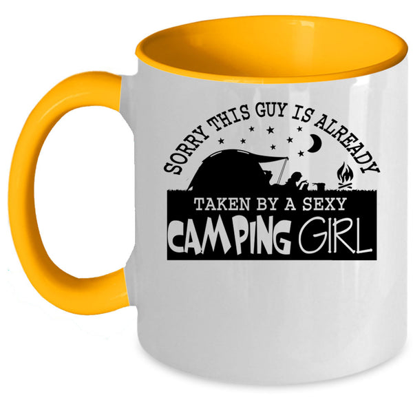 Married Coffee Mug, This Guy Is Already Taken By A Camping Girl Accent Mug