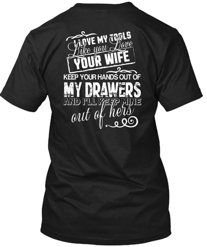 A black t-shirt with the shopify logo