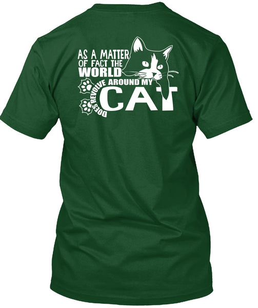 World Does Revolve Around My Cat T Shirt, My Pets T Shirt