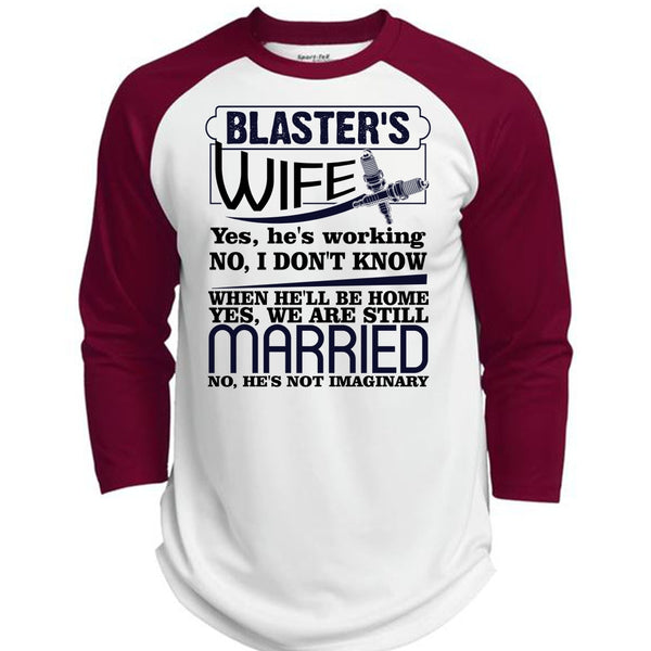 Blaster's Wife T Shirt, I Love Wife T Shirt, Awesome T-Shirts  (Polyester Game Baseball Jersey)
