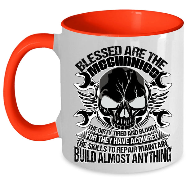 Best Gift For My Husband Coffee Mug, Blessed Are The Mechanics Accent Mug