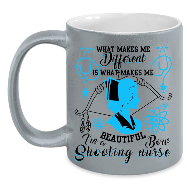 Awesome Nurses Coffee Mug, I'm A Bow Shooting Nurse Accent Mug