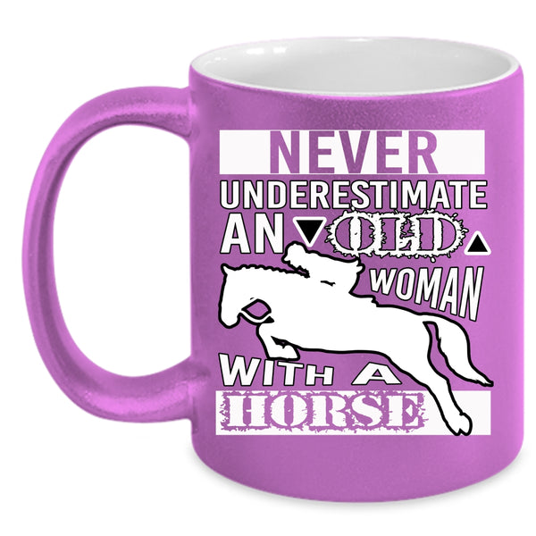 An Old Woman With A Horse Coffee Mug, Awesome Grandmas Coffee Cup
